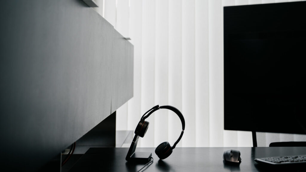 Headset in einem Büro